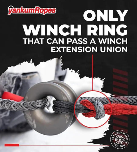 Heavy Duty Snatch Block Ring Pulley For Winch And Recovery Gear, Off Road Towing Accessories, ATV And UTV Recovery Snatch Block, Synthetic Rope Pulley, Made In USA, Dual Functionality Doubles Your Winch Line on synthetic rope