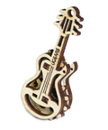 Self Assembly Tribiks Anti Stress Wooden Mechanical Models Kit For Adults And Kids Five And Up Four Miniature Models Desk Toy For Stress Relief Creative Wood Craft Set That Sparks Focus And Fun. wooden guitar model