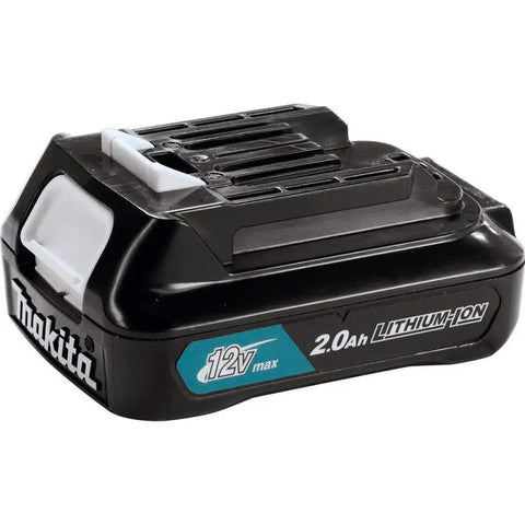 12V Max CXT Lithium-Ion 2.0Ah Battery With LED Charge Indicator, lightweight compact powerhouse for tools, side view