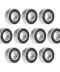 686-2RS Deep Groove Ball Bearing 6x13x5mm double sealed chrome steel bearings 10 pack for RC cars, tools, DIY projects.