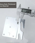 Premium Top Notch Heavy Duty Four Pack Bed Rail Brackets forged from solid zinc iron with precise measurement of 2mm.