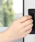 Self Stick Cabinet Handles 4 Pack Black Plastic Drawer Knobs for Cabinets Wardrobes Sliding Doors