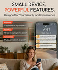 Stick Anywhere Mini Motion Sensor Alarm For Doors, Windows, Jewelry Boxes, Safes, And Mailboxes, Instant Phone App Alerts, Audible Or Silent Modes, No Tools, Easy Setup For Smart Home Security on phone