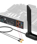 WiFi 7 Gaming Antenna With EZ Plug Connector For ROG Strix TUF Crosshair Prime And ProArt Series Motherboards Not RP-SMA Magnetic Base