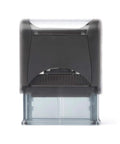 Straight Up Legit Self Inking Rubber Stamp Featuring Refillable Red Ink And Compact Black Handle For Fast Document Approvals, side view