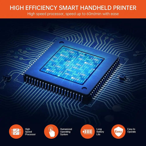 High speed processor on a circuit board for Heavy Duty Portable Handheld Inkjet Printer Gun With Smooth 5.6 Inch Touch Screen.
