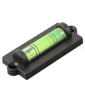 Compact for spirit Level 2.3 Inch for mini Bubble Leveler for Picture Hanging Wall Decor with Flat Tape Hole Plastic Frame(With Magnetic) in black with green bubble