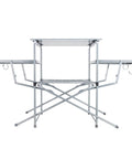 Portable Grill Table With Tons Of Prep Space For Camping, Tailgating, Picnics, And Boating. Foldable, Collapsible Design shown front view