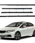 Honda Civic Window Weather Stripping Molding Trim Belt Replacement For 2012 2013 2014 2015 4 Door Sedan Not Hatchback parts