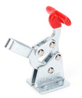 Quick Release Table Clamps Set, Heavy Duty Hold Down Toggle Clamps Pro Grade, shown close-up with red handle
