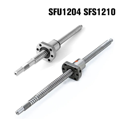 High Speed Pro Grade Ballscrew Kit 150 To 500 Mm With 1204 1210 Flange Nut And BK BF10 End Machined For CNC Machines GCR15 Steel Balls S55C And SCM420H Core