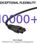 8.4 Volt Charger Replacement For Water Tech Pool Vacuums And Catfish Li Cleaners Power Cord Flexibility Test