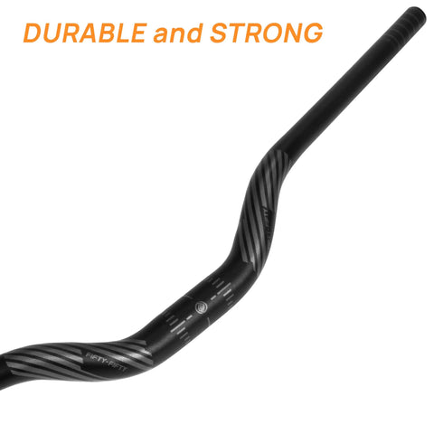 Mountain Bike Riser Handlebar Made From Aluminum Alloy 31.8mm Clamp 780mm Wide 50mm Rise Lightweight And Durable MTB Bar