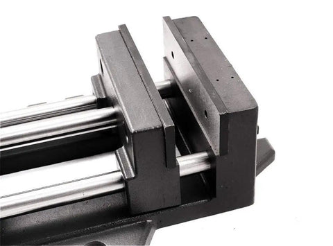Pro Series Heavy Duty Beefy Iron Quick Slide Drill Press Vise, 6 Inch Wide Jaw, 1.875 Inch Depth, 6.25 Inch Opening, Precision Ground Surfaces, Rock Solid Workholding For Shop Benchtop Drilling, iron drill vise