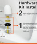Hardware kit install instructions for Fix That Leaky Toilet Mess Once And For All With This Heavy Duty Flange Repair Kit And Wax Ring.