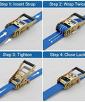 How to use Bombproof 2 Inch Ratchet Buckle With Fixed J Hook Replacement Kit for heavy duty tie down straps.