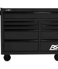 RS Pro Series 41W X 24D X 39H 9-Drawer Black Roller Tool Cabinet with Built Tough Steel Construction and Lockable Front