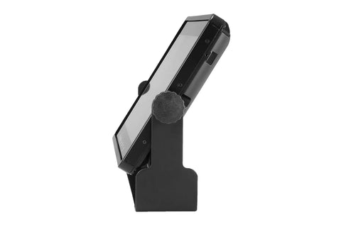 Killer Durability 10 Inch Rugged Touchscreen Monitor With Totally Bombproof Ip67 Seal, viewed from the side on a stand.