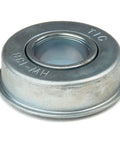 Flanged Wheel Bearing 1/2 In ID, 1 1/8 In OD, 1/4 In Flange, HW-11B Bearing for small machinery, carts, rollers, light duty equipment.