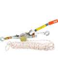 Three Quarter Ton Rope Puller With Fifty Foot Three Strand Twisted Polydacron Rope Included One Piece Aluminum Alloy Ratchet Wheel
