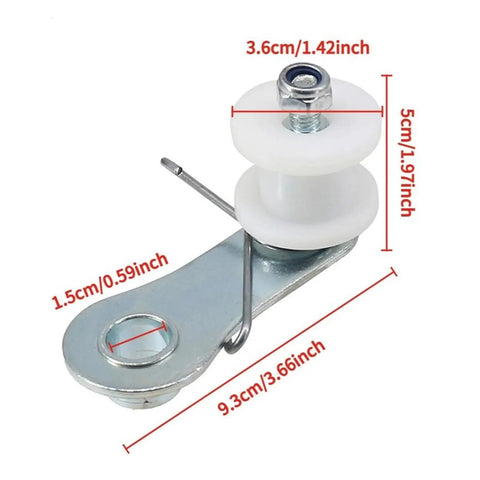 Top Notch Chain Tensioner Spring Roller Slider Guide Adjuster Wheel Pulley Kit For Dirt Pit Bike Moto ATV Quad Scooter Easy Install Super Durable Quality Replacement Parts That Make Your Ride Smooth And Rock Solid. 9.3cm metal roller with 1.42inch wheel