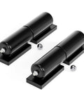 Seven Inch Heavy Barrel Gate Hinges Built Tough As Nails Rock Solid Steel Construction Supports 900 Pounds Weld On Matte Black Finish Perfect For Fence Gates And Driveway Ramps Two Pack on display.