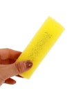 10 Piece Pack of Heavy Duty Sponge Paint Roller Sleeves Serving as Durable Texture Cover Replacements held in hand.