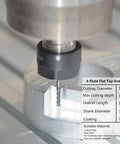 Four Flute Carbide End Mill One Eighth Inch Cutting Diameter One Half Inch Cutting Length Upcut Spiral Router Bit CNC Cutter
