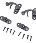 Swing Arm Latch Antique Cabinet Hardware For Jewelry Box And Suitcase Left And Right Clasp Set Of 2