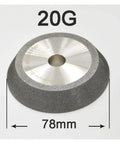 Heavy Duty MR-20G CBN Grinding Wheel For Resharpening Carbide Cutters And Cobalt Drills With 78mm Arbor Fits 13A/D Machines Fast And Effortlessly, 78mm size