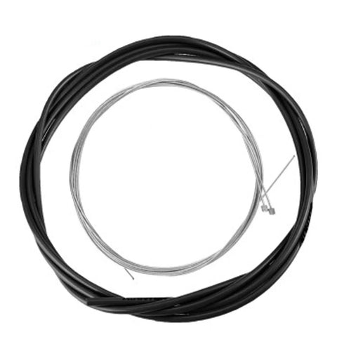4 Pack Bike Shifter Cable Set For Snappy Gear Shifts, Durable Galvanized Cables, Shifter And Derailleur Groupset, Black Finish
