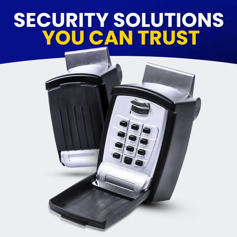 Heavy Duty Car Window Mount Key Safe With Digital Push Button Lock Box, featuring a secure keypad and durable design.