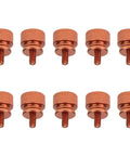 Orange Anodized Aluminum Thumb Screws 10 Pack 6 32 Thread Computer Case Fasteners