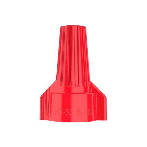 WingTwist WT52 Red Wire Connector 25 Pack for Two or More Copper Wires Inside Electrical Boxes with Contoured Wing Design