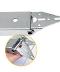 Heavy Duty Garage Door Top Fixture Brackets With Quiet Nylon Rollers For Residential Doors, Reinforcement And Opener Hookup