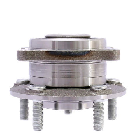 Front view of Front Wheel Bearing Hub Assembly Compatible With 2015 To 2019 Hyundai Sonata, 2016 To 2019 Hyundai Tucson, 2017 To 2019 Kia Cadenza, 2016 To 2019 Kia Optima, 2017 To 2019 Kia Sportage, 5 Lug Front Position OE Quality And Smooth Ride