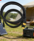 XT60 Solar Extension Cable Connector Adapter, 5m, wear-resistant PP material, outdoor power supply accessory for camping.