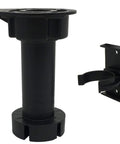 Heavy Duty Cabinet Leveler Legs 12 Pack, 330 Lb Per Leg, Adjustable Height From Three And Seven Eighths Inches To Six Inches, with Clips