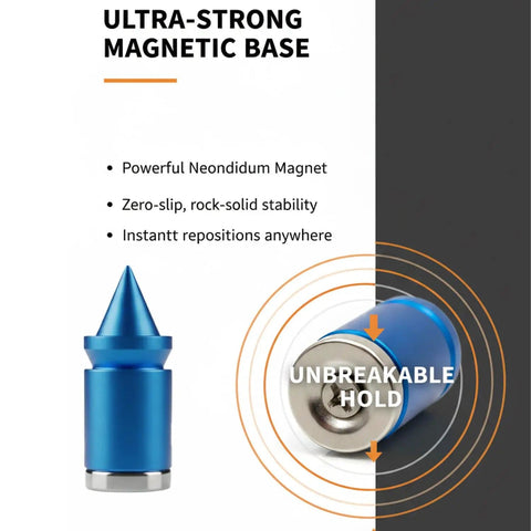 Ultra-strong magnetic base of the Six Flexible Arms Magnetic Soldering Station With PCB Holders And Third Hand Tool.
