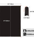 Ultralight Tent Footprint Tarp 55x87 Inches Waterproof PU2000mm Ground Cloth for Camping and Hiking dimensions and carry bag