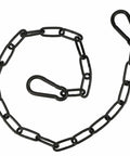 Heavy Duty 20 Inch Gate Chain Lock With Carabiners For Outdoor Fence Galvanized Steel Gate Chain And Latch Black Built To Last Tough As Nails