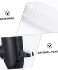 Electric Oil Pump For Fast Fuel Transfer And High Flow Siphon Pump For Quick Liquid Extraction In Vehicles And Equipment Durable Lightweight And Easy To Use, white hose and black plastic body