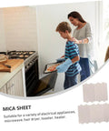 Two Sets Of Seven Microwave Mica Plates For Heat Insulation Replacement Easy To Cut Compatible With Most Microwave Ovens Durable