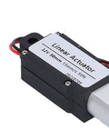 Compact 12V Mini Electric Linear Actuator With 30mm Stroke 50N Lift Built In Limit Switch visible close-up showing label and wiring