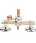 Heavy Duty Welding Magnet Head With Iron Grounding Tool, Rock Solid Suction Clamp, 4mm Insulation, Spot Weld Ready