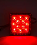 Trailer Hitch Cover With 12 LED Lights For Brake And Tail Light Functions, 12V Running And Brake Light, Fits 2x2 Inch Receiver lit up