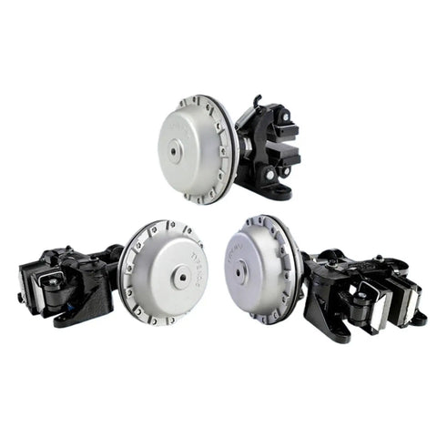 Powerful Pneumatic Disc Brake Chuck For Vertical And Horizontal Setup With Magnetic Powder Brake System DBG DBH104 shown in detail