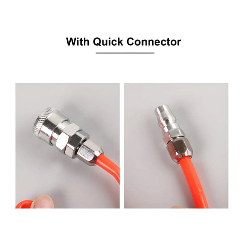 Hella Smooth Flex Eva Air Compressor Hose Featuring No Sweat Quick Connect Ends 33 Foot with durable quick connectors