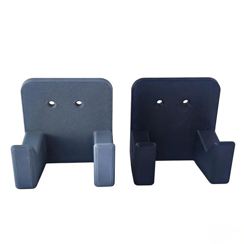 Dual Hammer Holder Wall Mount Set for Garage and Workshop, Heavy Duty Storage Rack With Two Screw Hole Brackets, Side View