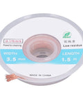 Pro Grade Solder Wick Braid Kit 5Pcs Copper Desoldering Wire for Electronics Repair, PCB Cleaning spool, 1.5m Length, 3.5mm Width